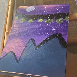 Mountain night landscape